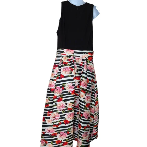 SLNY Floral Flare Sleeveless Dress... Size 16 - Picture 7 of 10